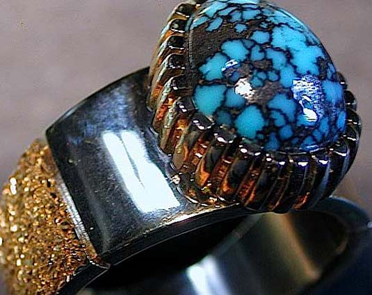 Lander blue turquoise ring discount